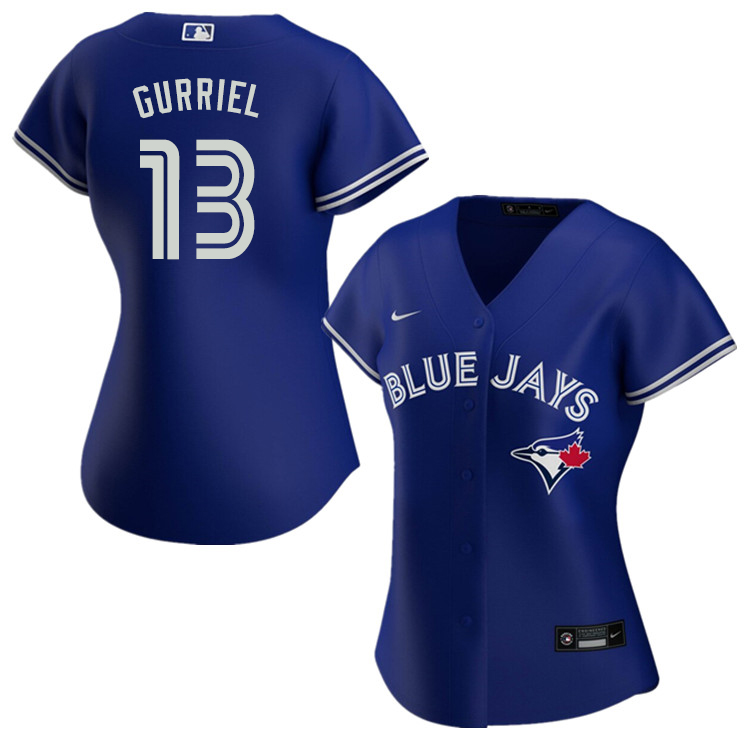 Nike Women #13 Lourdes Gurriel Toronto Blue Jays Baseball Jerseys Sale-Blue